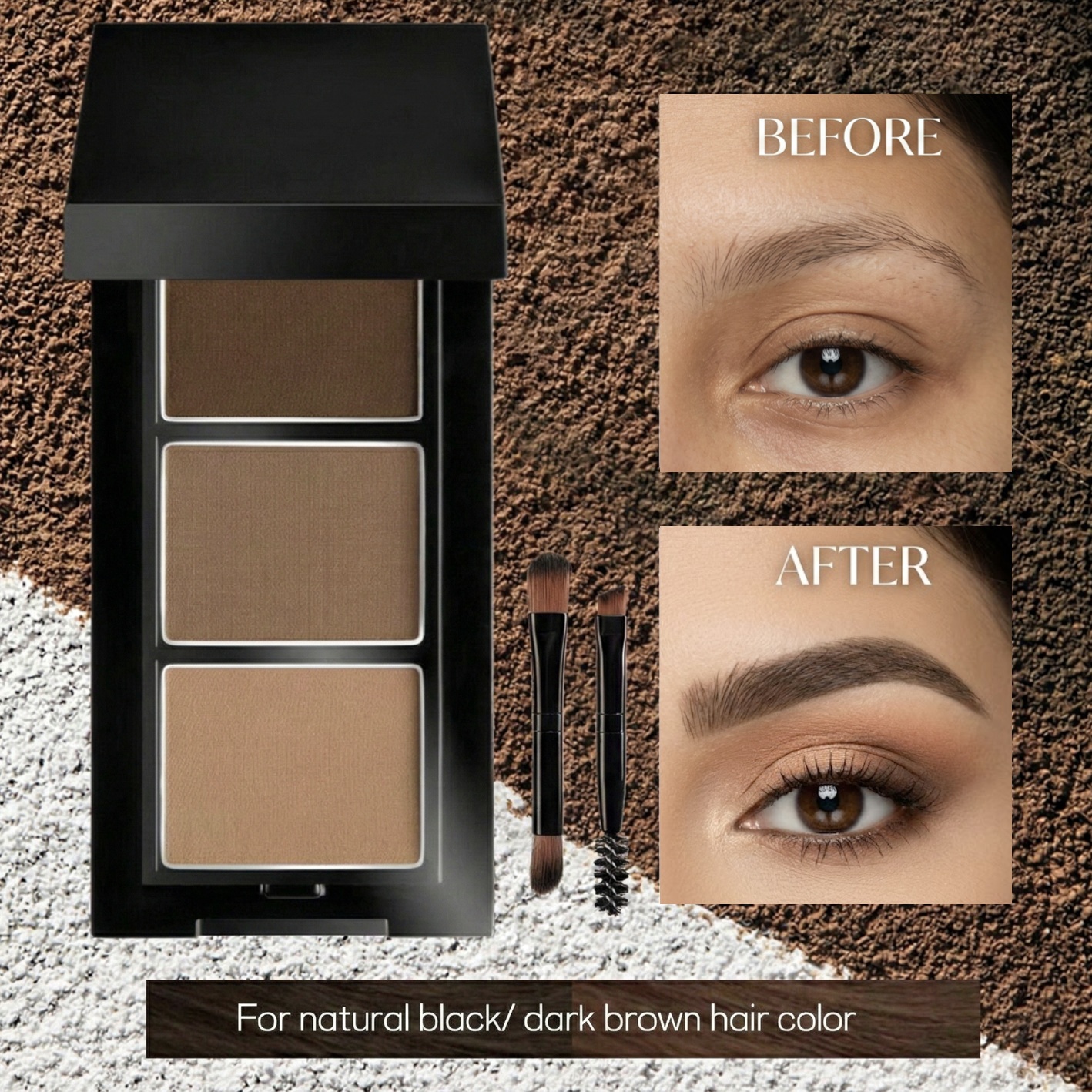 Tri-shade eyebrow &amp; eyeshadow palette_lifestyle_1